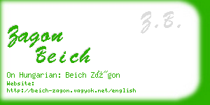 zagon beich business card